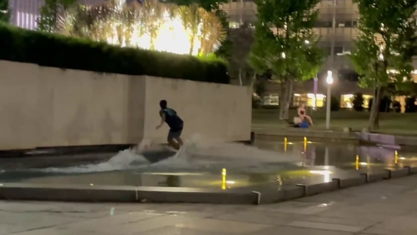 Man charged after allegedly wakeboarding at World War II memorial Man charged after allegedly wakeboarding at World War II memorial