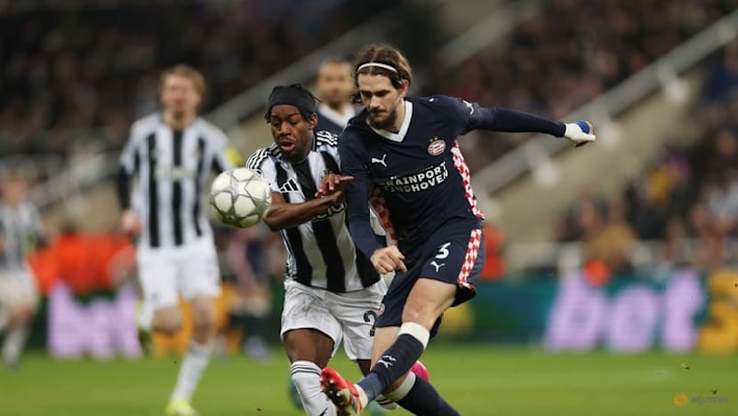 Newcastle ease to 3-0 win over PSV to book knockout place