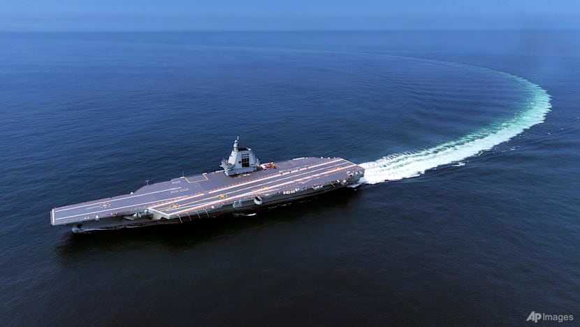 China's newest aircraft carrier sails through Taiwan Strait into South China Sea