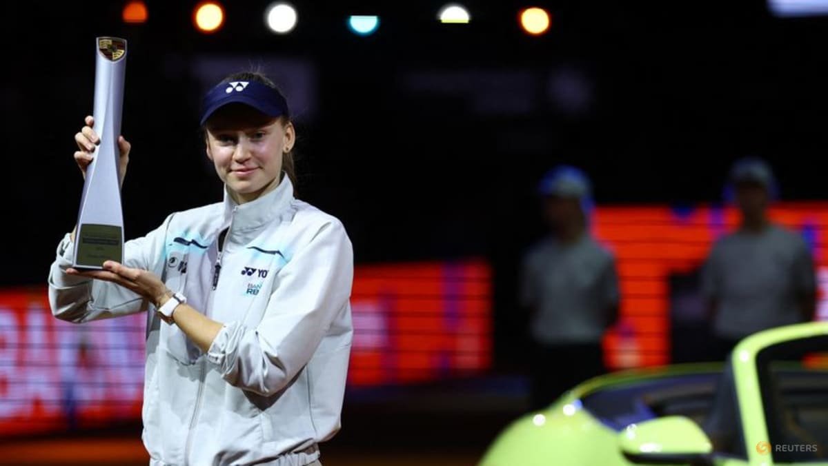 Rybakina beats Muchova to win Stuttgart crown - and a Porsche - for second time