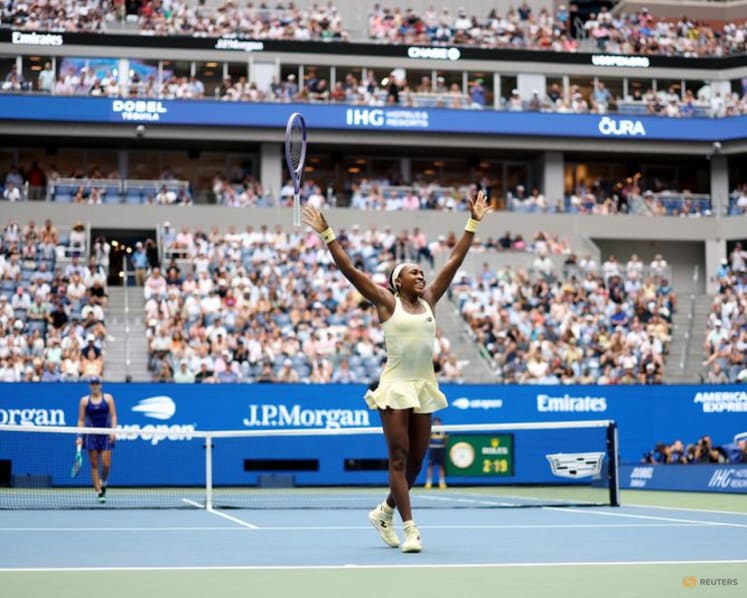 Gauff fights back to beat Andreeva and reach US Open semis