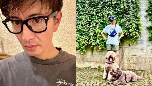 木村拓哉街上遛狗被拍　真实身高意外引热论