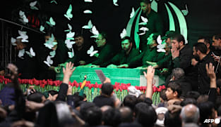 Iran supreme leader's body arrives at Tehran religious complex for funeral