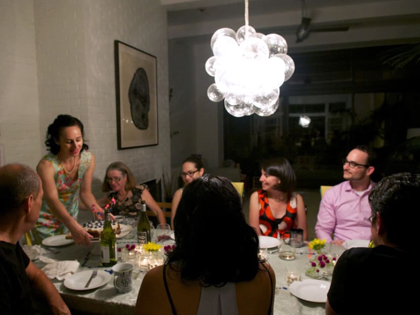 Ysanne Spevack (standing) plans to serve up a dining experience that treats all our senses. Photo: The Conscious Cook website