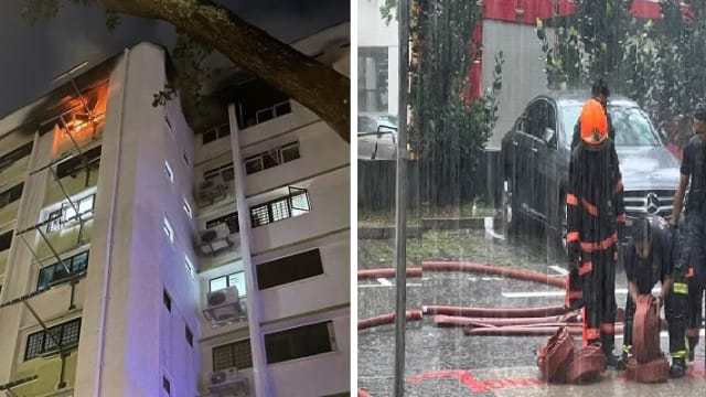 裕廊东一组屋单位今天凌晨发生火患