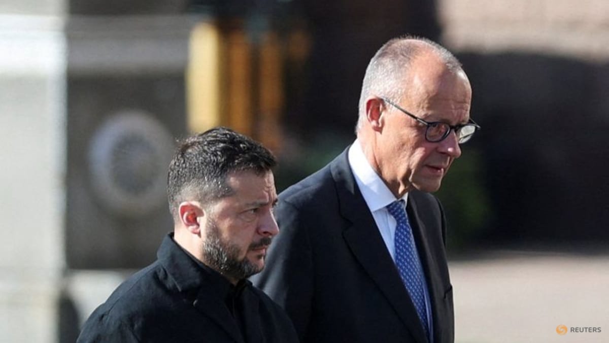 Russian strikes hit Kyiv while Germany's Merz visits