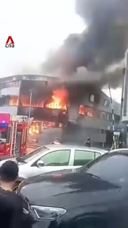 Fire breaks out at shophouse in Sibu, Sarawak