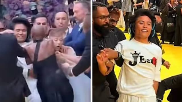 跨保安栏杆扑向女星被控公共滋扰 澳洲籍男子有意认罪