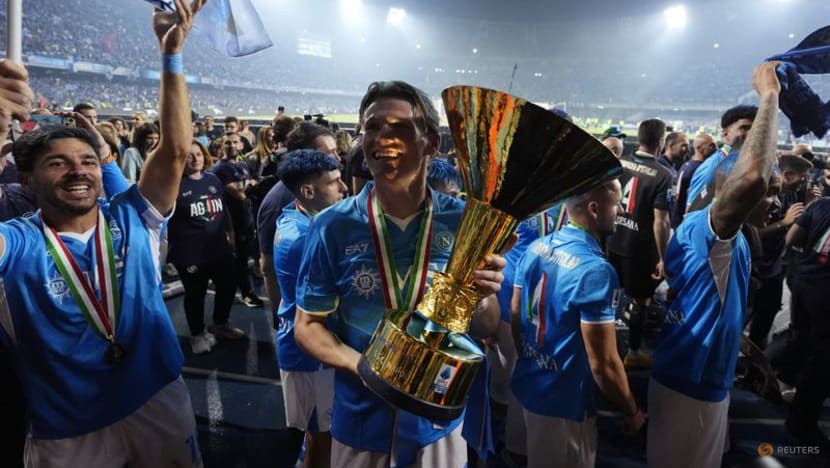 Euphoric Napoli fans flood streets for champions tour by land and sea Euphoric Napoli fans flood streets for champions tour by land and sea