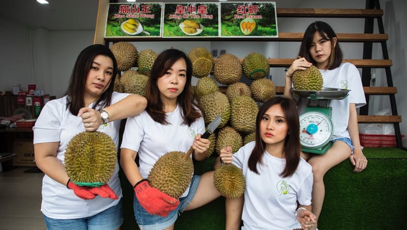 Gold leaf and same-day delivery: Young durian sellers try to make their mark in thorny industry