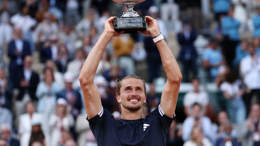 Zverev tears down the wall to enter Grand Slam winners' circle at French Open