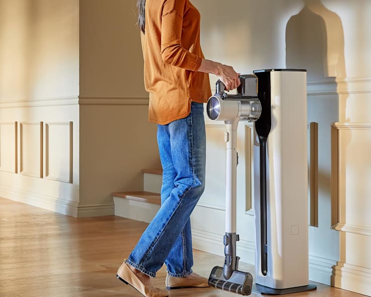 Keep your cleaning game on fleek with the LG CordZero A9 Kompressor Handstick Vacuum with All-in-One Tower