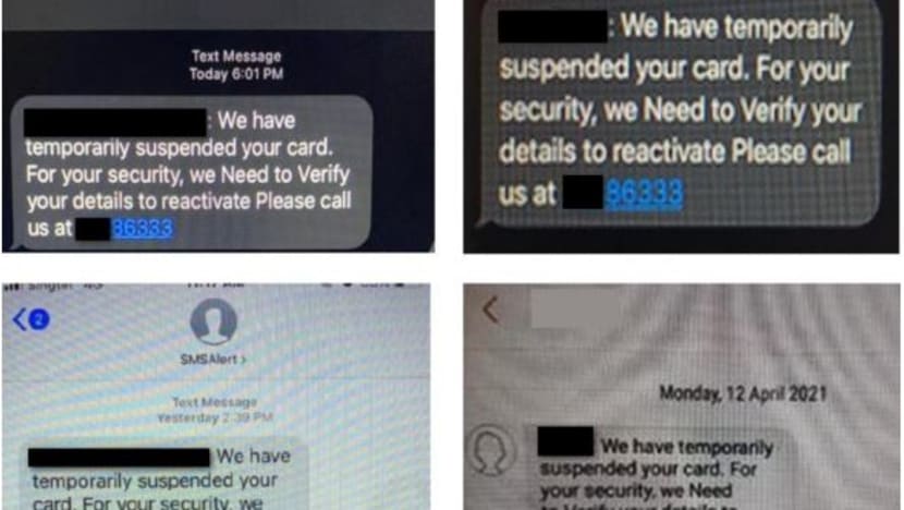 Scams targeting bank customers with spoof text messages resurfacing: Police