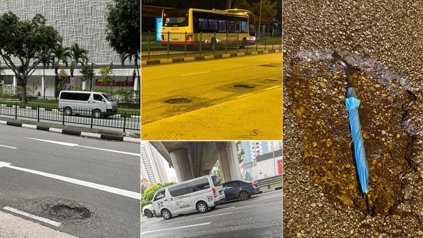 Record 2,570 potholes identified on Singapore roads in January