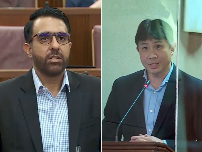Workers' Party chief Pritam Singh (left) and Associate Professor Jamus Lim (right), fellow Member of Parliament from the party, speaking at a Budget debate on Feb 28, 2022. Workers' Party chief Pritam Singh (left) and Associate Professor Jamus Lim (right), fellow Member of Parliament from the party, speaking at a Budget debate on Feb 28, 2022.