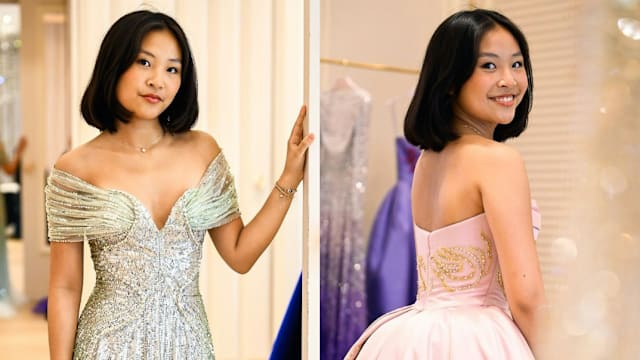 吴君如、陈可辛爱女获邀参与巴黎名媛舞会！礼服上身尽显优雅