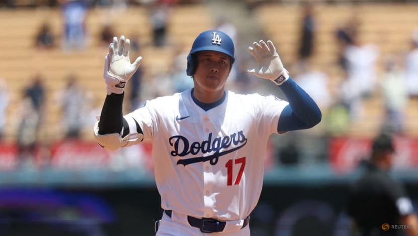 Baseball-Ohtani aims to break Dodgers' consecutive HR record as team hits the road