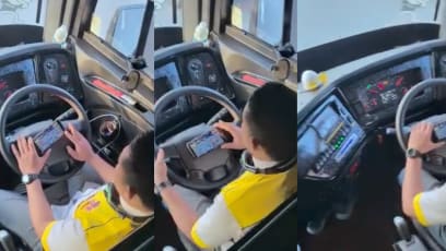 M’sian Bus Driver Caught Using Phone To Play Games While Driving From KL To Penang