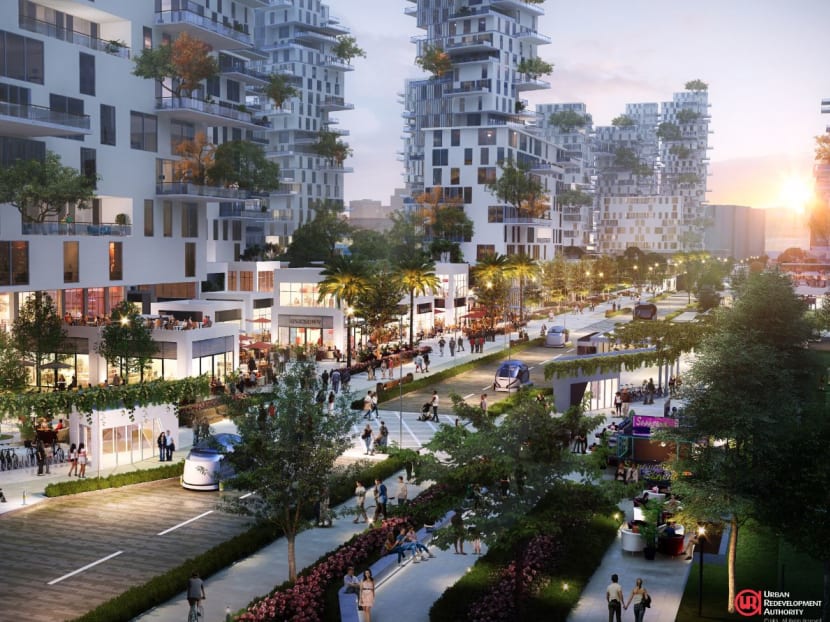 Artist's impression of proposed Bayshore Street. Photo: URA