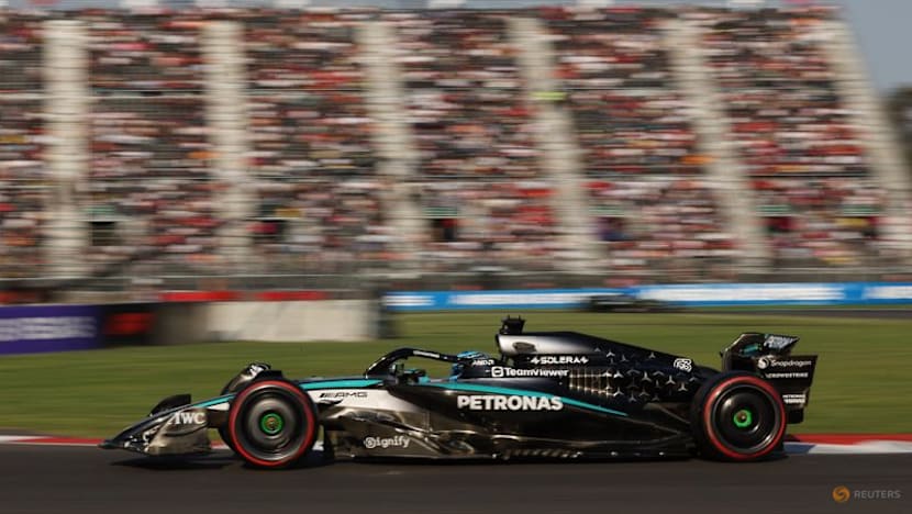 Russell dons Lucha Libre mask to watch F1 practice anonymously