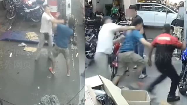 在修车行外上演全武行 两男涉殴斗被捕