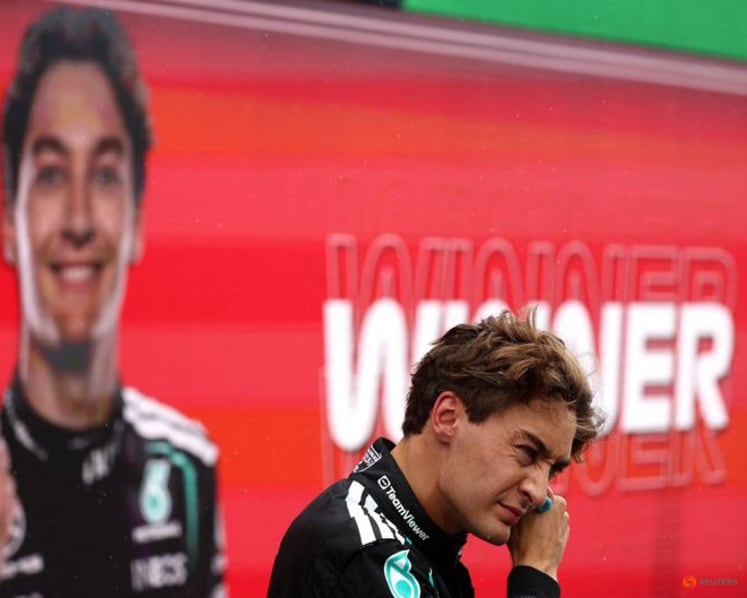 Russell celebrates morale-boosting Dutch GP sprint win