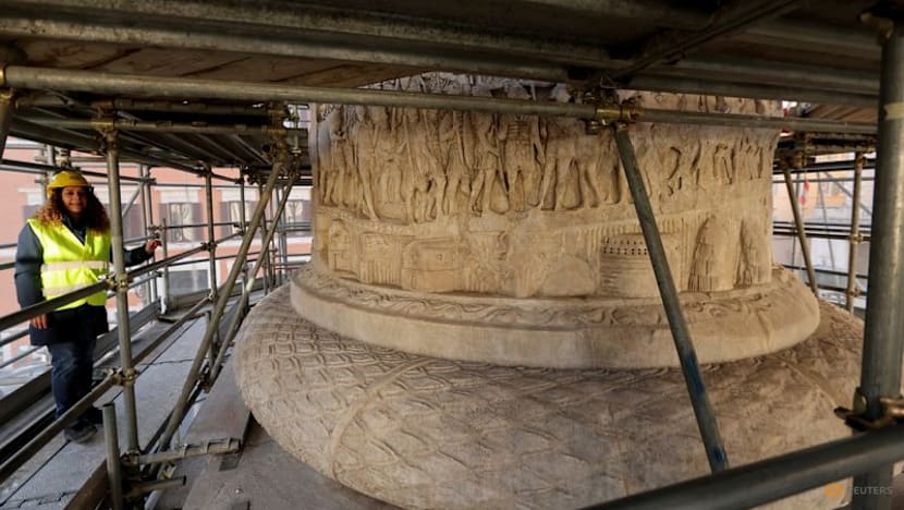 Lasers turn back time on Rome’s Column of Marcus Aurelius