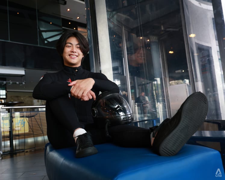 World Cup indoor skydiving champion at 15, Singapore's Kai Minejima-Lee is now setting his sights even higher