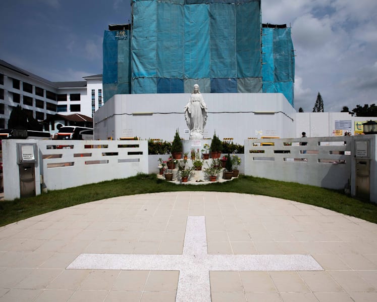 ‘I wanted to beautify her’: Man remanded in IMH after being charged with defiling statue of Mary at Hougang church
