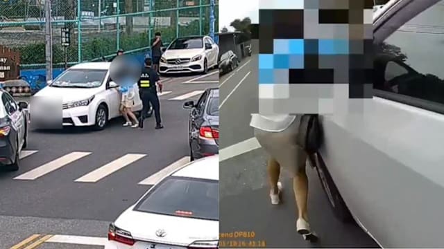 台湾14岁少年擅自驾车 母亲肉身阻拦警员破窗制止