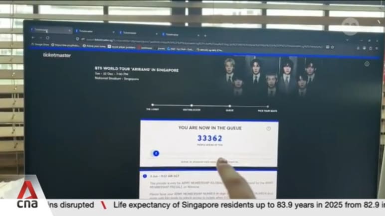 BTS Singapore concert tickets listed on resale sites for up to 23 times their original price