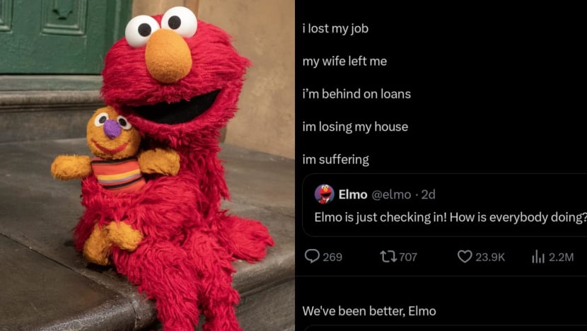Ketika netizen ramai-ramai meratapi hidup kepada Elmo Ketika netizen ramai-ramai meratapi hidup kepada Elmo