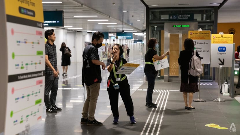 Regular train service between Tanah Merah and Tampines MRT stations to resume on Tuesday Regular train service between Tanah Merah and Tampines MRT stations to resume on Tuesday