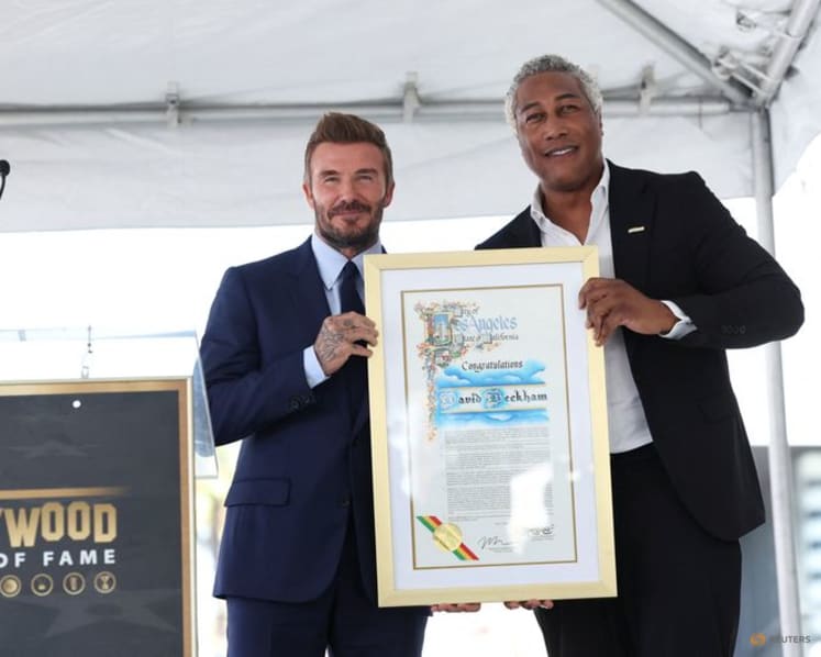 David Beckham honored with Walk of Fame star as LA hosts World Cup games