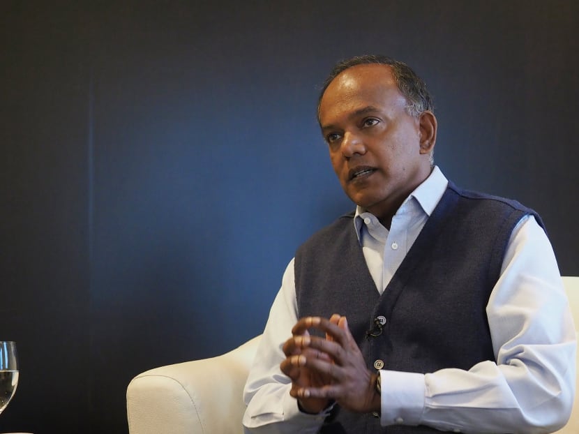 Reviews of laws for a string of offences have been announced by Mr Shanmugam, who is also Minister for Home Affairs, in recent days, including some in high-profile cases that attracted close public attention, and even outcry. Photo: Raj Nadarajan/TODAY