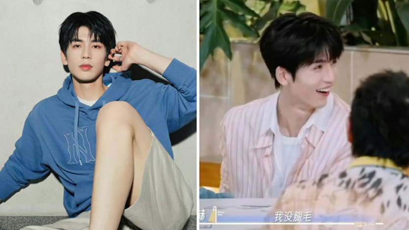 Zhang linghe no leg hair