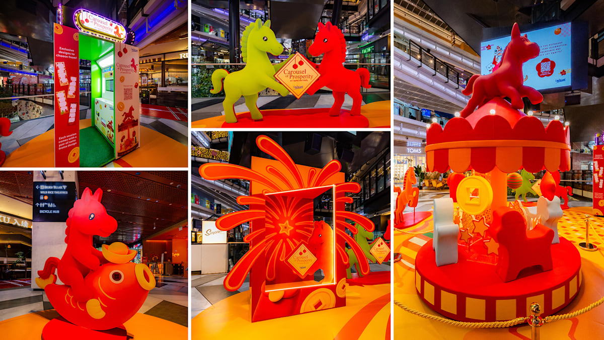 Get Your Cameras Ready: A Fiery Horse Carousel Is Galloping Across CapitaLand Malls This CNY