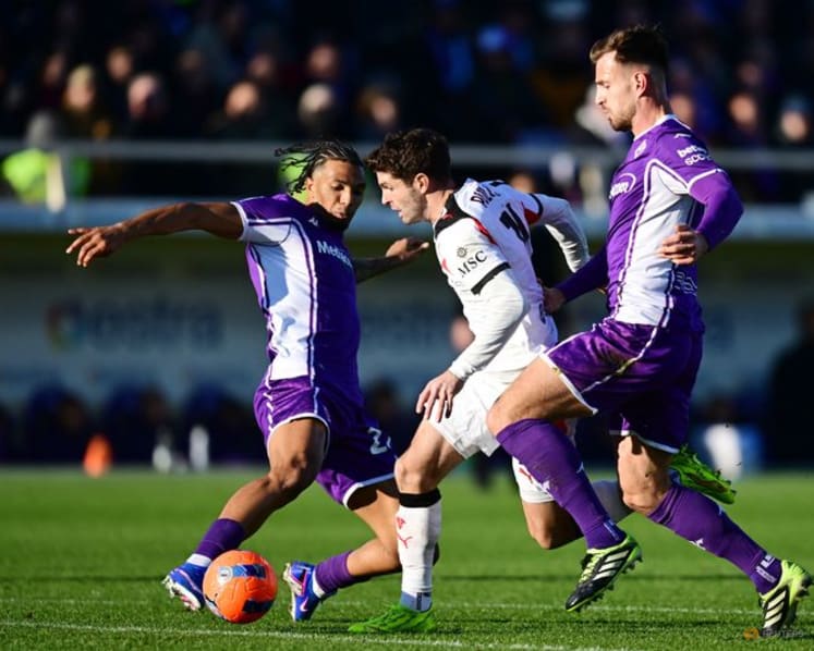 Milan salvage draw at Fiorentina with late Nkunku goal