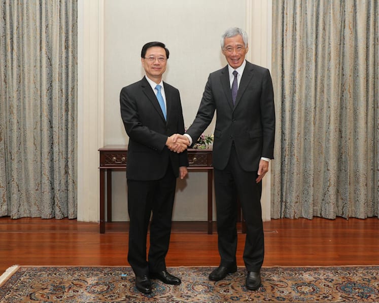 Singapore, Hong Kong reaffirm close and longstanding relations