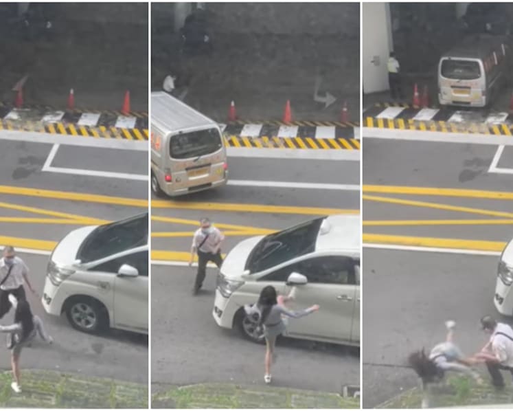 Police investigating fight on Beach Road after viral video shows driver flinging woman onto ground