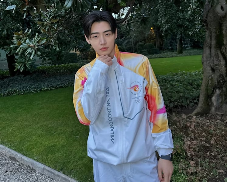 Sunghoon of K-pop group Enhypen carries torch for Milano Cortina 2026 Winter Olympics