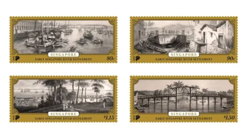  SingPost, NLB lancarkan set baharu setem papar gambar bersejarah Sungai SG