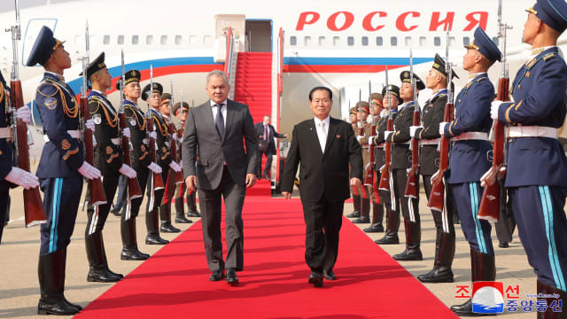 俄联邦安全会议秘书抵达朝鲜同金正恩会面
