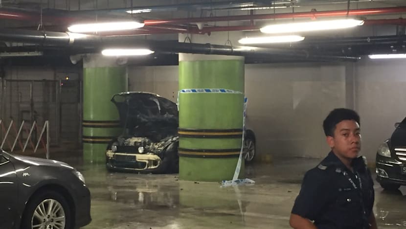 Car caught fire in Tampines 1’s underground car park, more than 200 evacuated