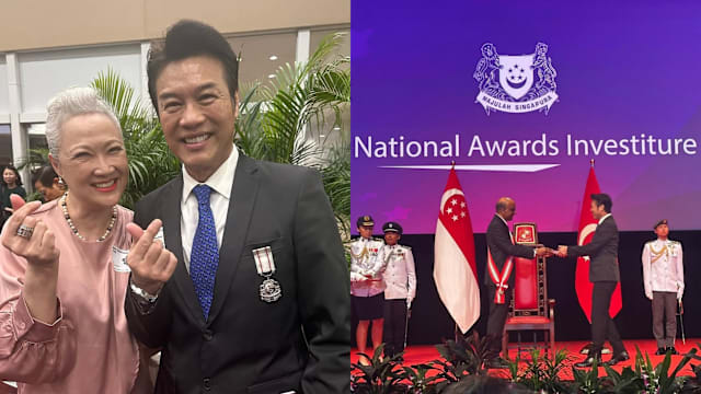 郑各评获总统颁发公共服务奖章，携洪慧芳观礼同庆！