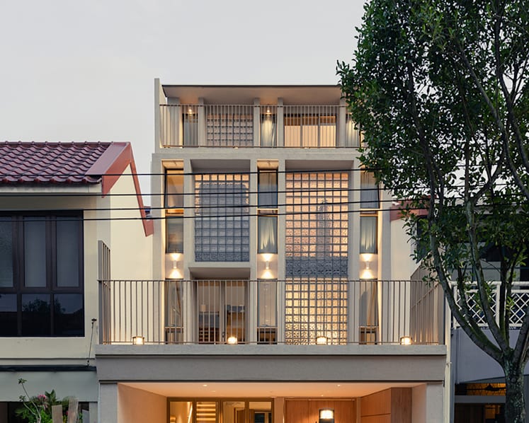 An architect was inspired by a Ginza landmark for this house’s facade 