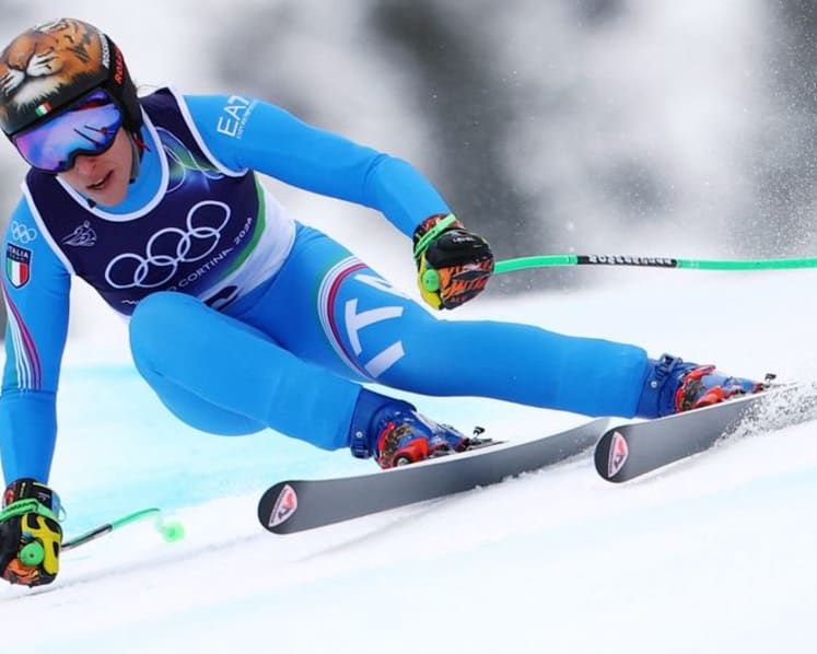 Alpine skiing-Fearless Brignone takes super-G gold in epic comeback win