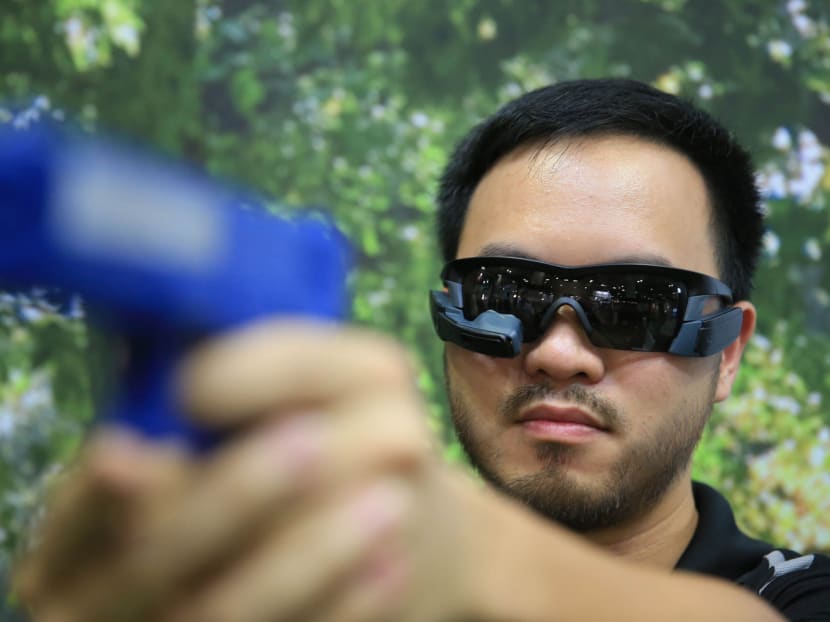 The concept of Connected First Responder by Motorola Solutions was revealed at the Interpol World Congress in Singapore on 14 April 2015. Photo: Wee Teck Hian