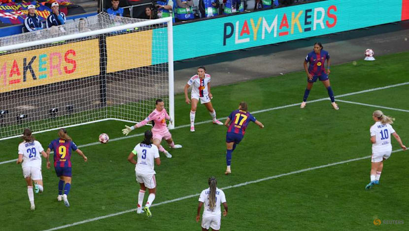 Barcelona power to 4-0 women's Champions League final win over Lyon