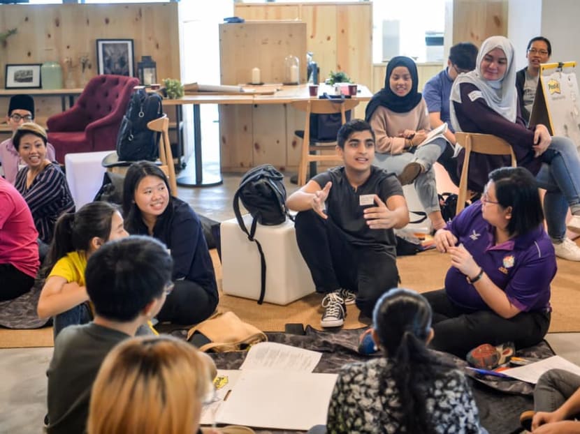 Participants at a National Youth Council dialogue on traits of Singapore residents. The authors says that while the younger generation values freedom of expression, they should also be cognisant that some discourse should not be accorded a platform in Singapore.